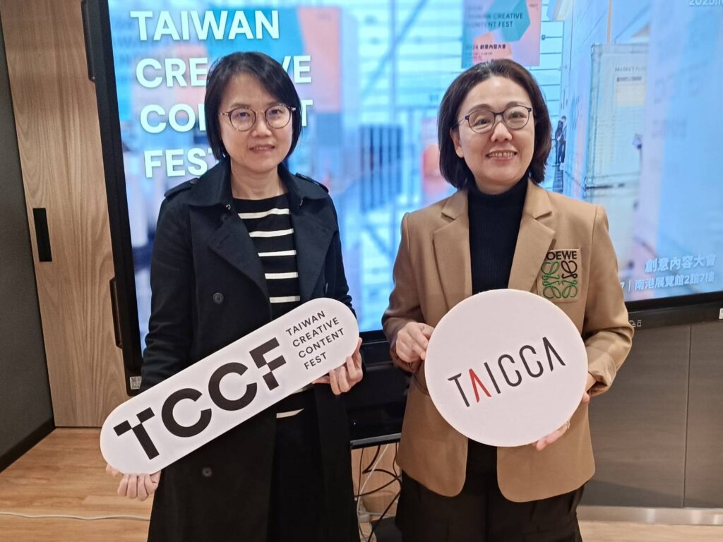 ▲文策院董事長王時思(右)與總經理王惠敏新春新計畫,格外受到矚目。(記者 辛澎祥/攝)