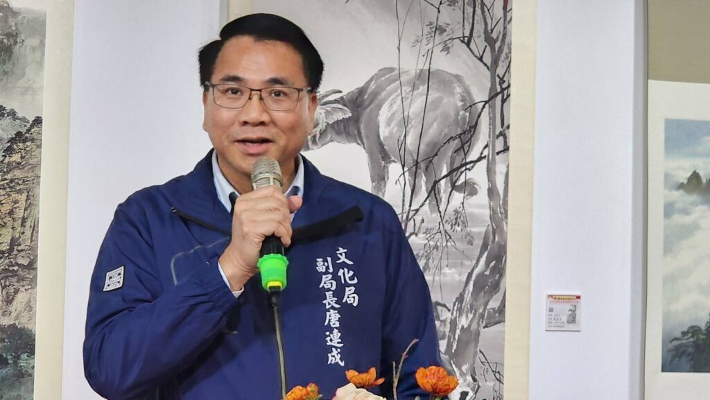 ▲桃園市政府文化局副局長唐連成強調,這次的國際聯展活動開啟民眾新的視野,效益可期。(記者 辛澎祥/攝)