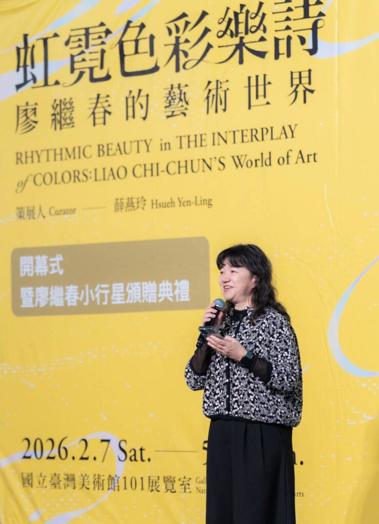 ▲文化部次長李靜慧致詞時表達對慨然借展的10餘個單位與藏家的感謝。(圖/文化部 提供)