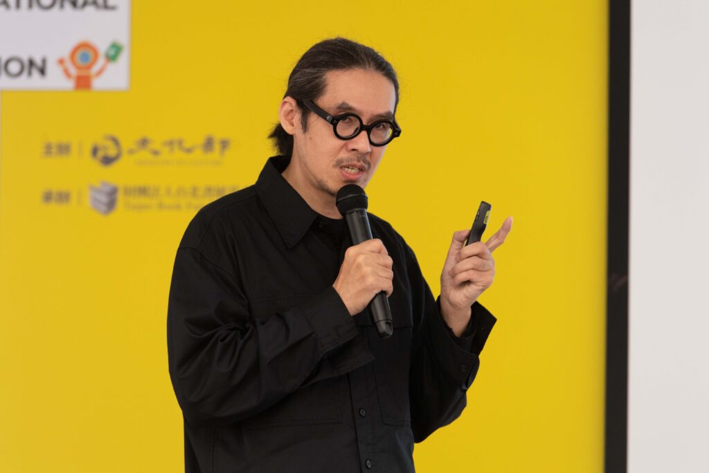 高鵬翔於台北國際書展分享《臺灣活版時代》製作過程。(圖/台北書展基金會提供)