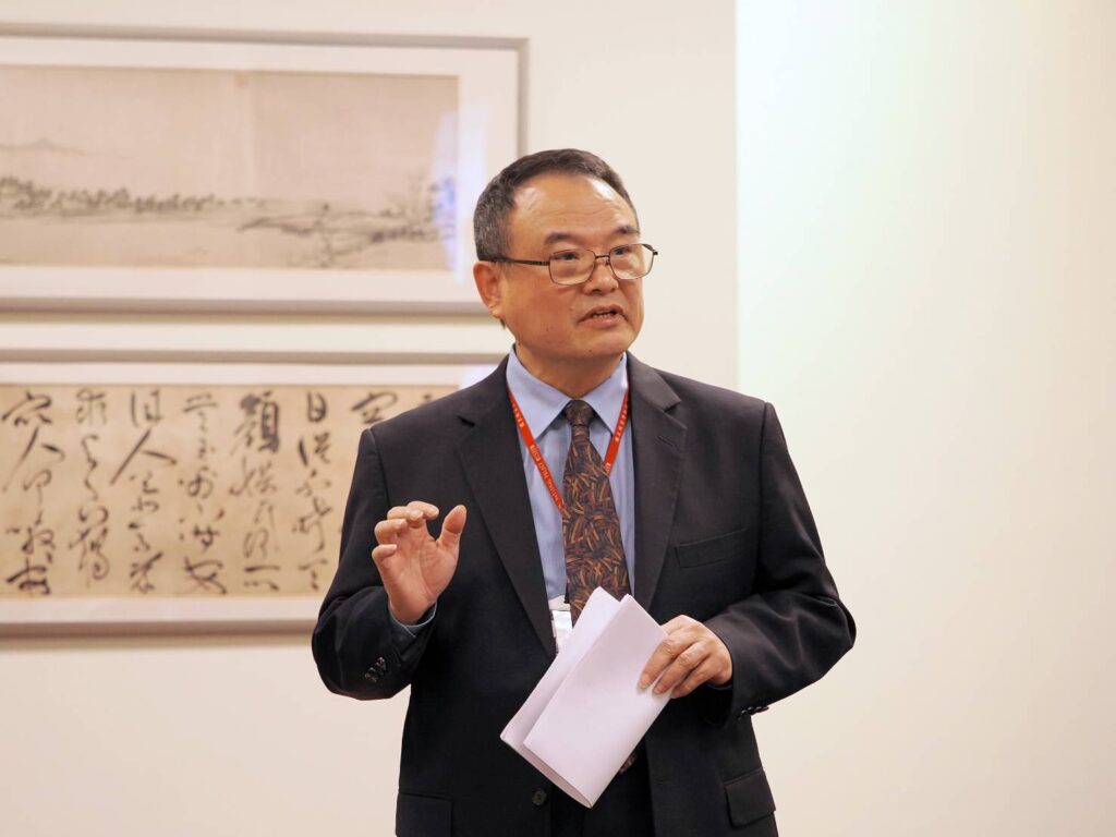 ▲故宮院長蕭宗煌致詞時表達對兩館合作的愉快經驗,認為是極具時代意義的事。(圖/故宮 提供)