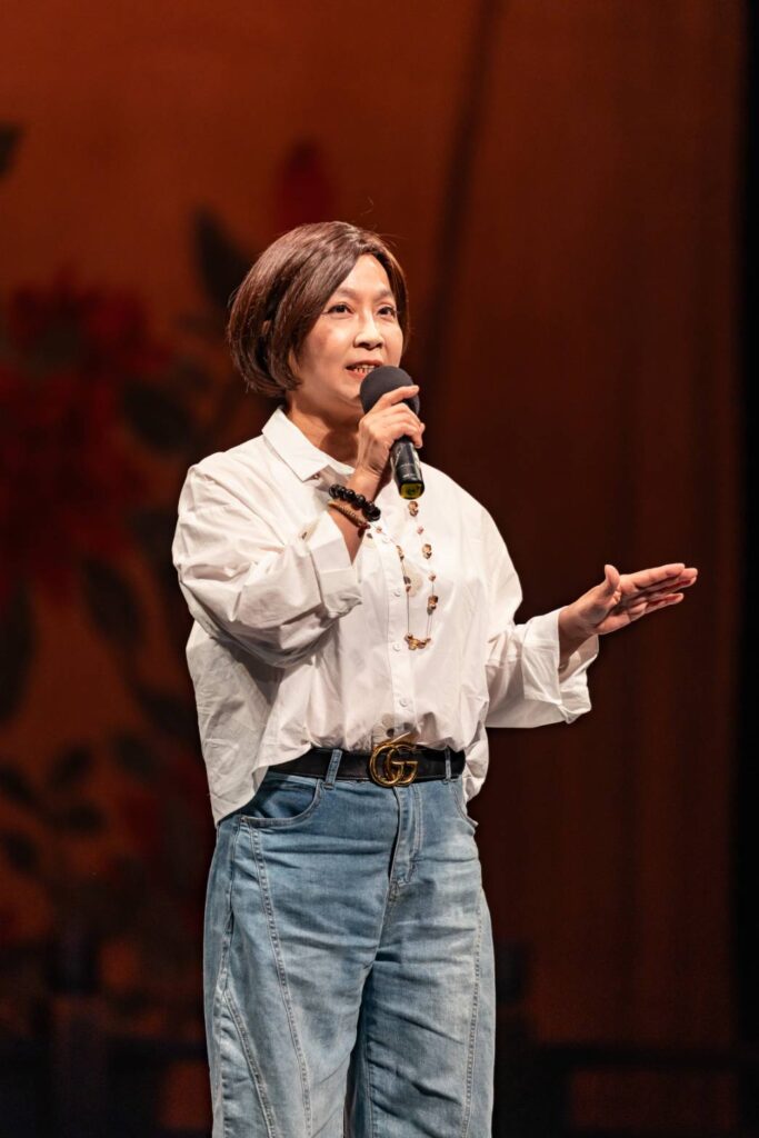 ▲國光劇團團長張育華致詞時表達對此次演出的高度期待。(圖/國光劇團 提供)