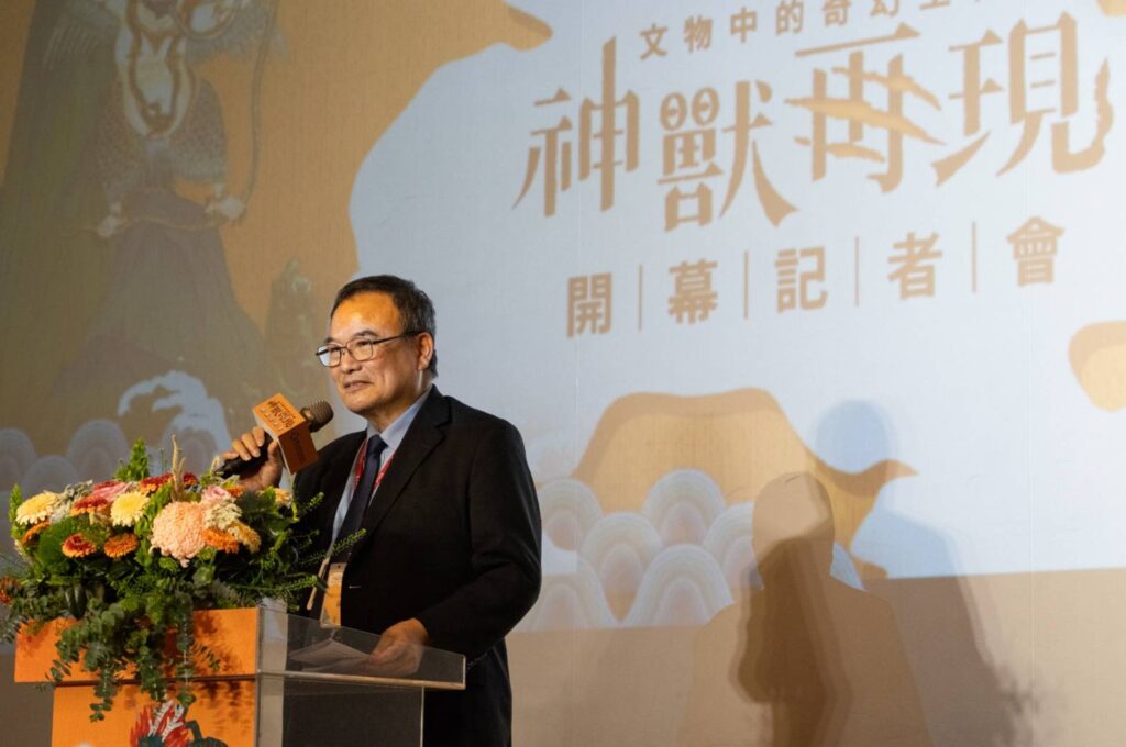 ▲故宮院長蕭宗煌致詞時表示，這次的展覽主題從神明文化的解析出發，將對民眾帶來新的意象。（圖/故宮 提供）