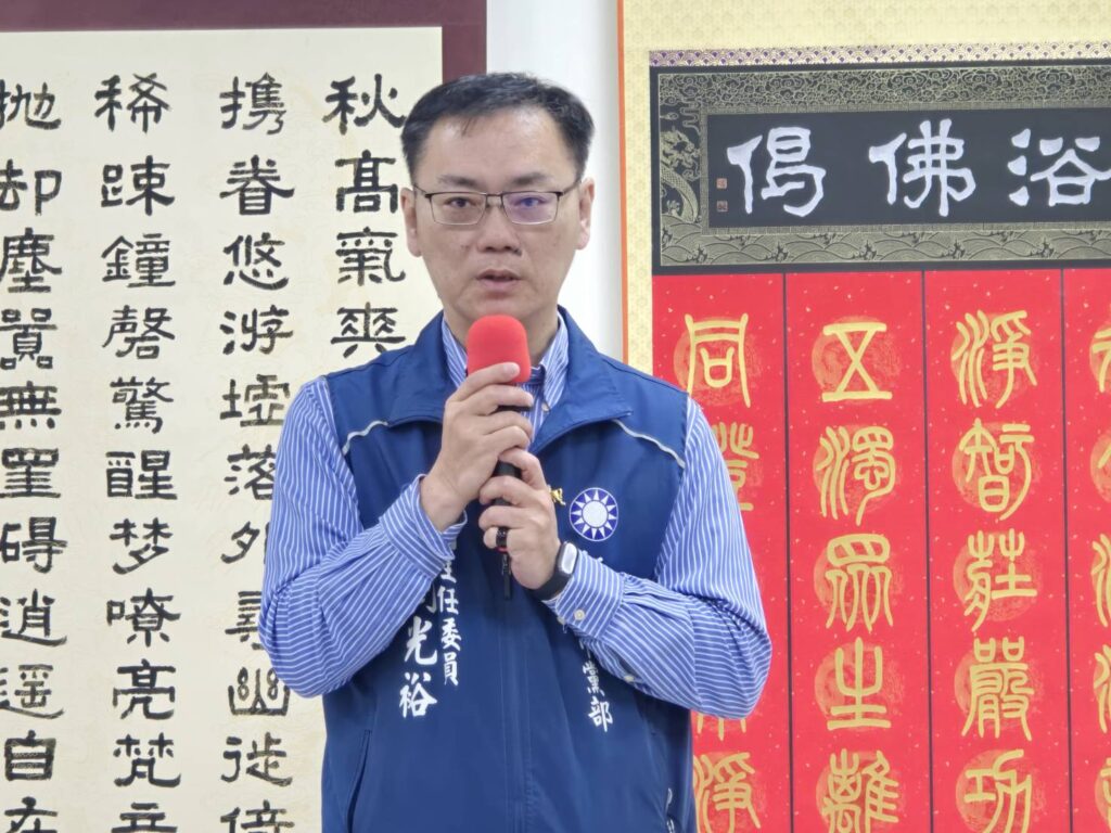 ▲中國國民黨新北市黨部副主委劉光裕認為，大漢藝文協會成立至今10年，推動藝術生活美學啟迪人生，績效卓著，讓人推崇備至。（記者 詹佳綺/攝）
