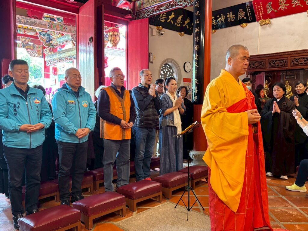 ▲金門太武山海印寺開鏡，莊嚴肅穆。（圖/金門文化局 提供）