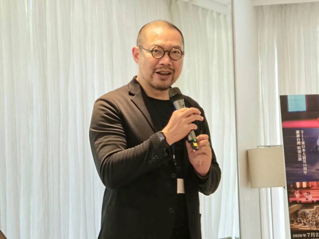 ▲衛武營國家藝術文中心藝術總監簡文彬，也與會表達對此劇將在台公演的高度期待。（記者 辛澎祥/攝）