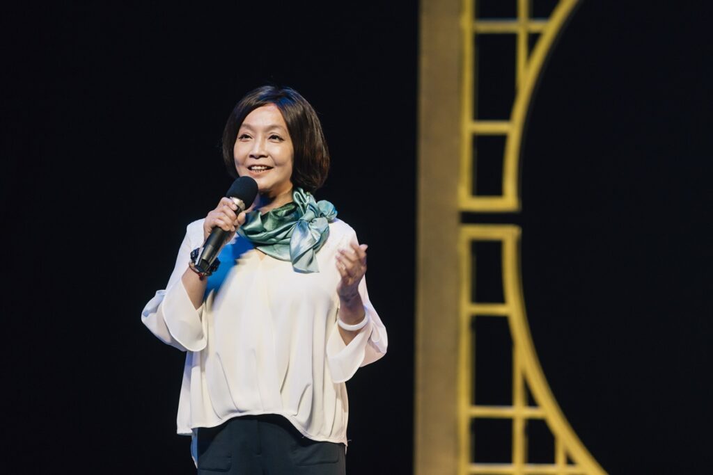 國光劇團團長張育華致詞。(圖/國光劇團提供)