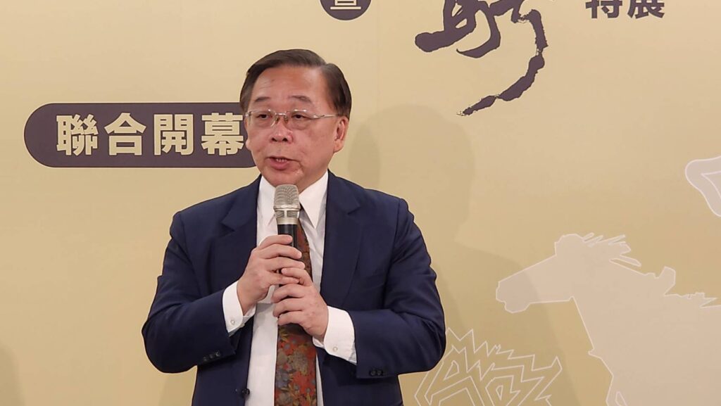 ▲史博館館長洪世佑，說明了雙展的特色內容與策展同仁所付出的心力，以呈現出如此精彩的展品面貌。（記者 辛澎祥/攝）
