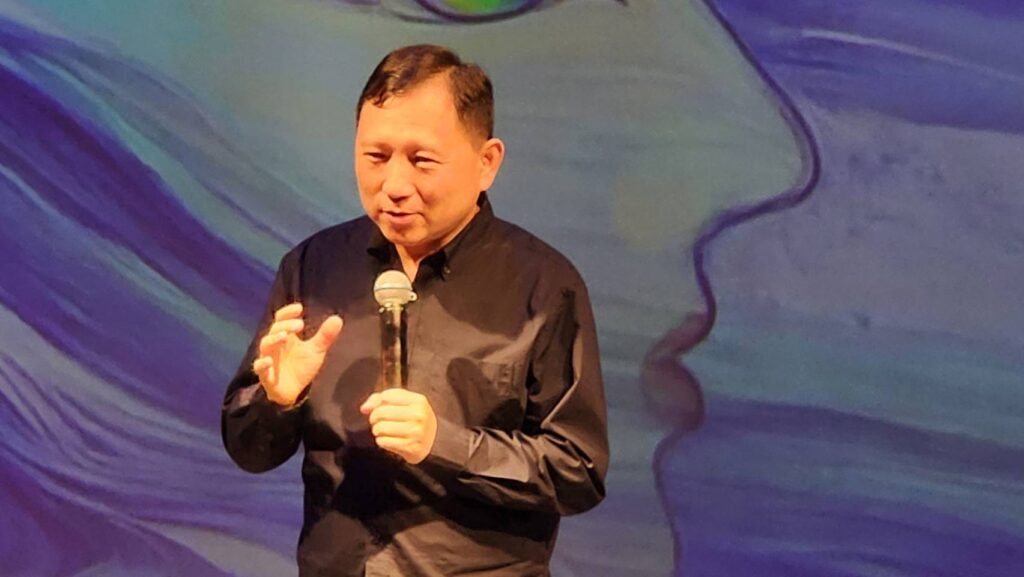 ▲臺東縣副縣長王志輝指出,在臺東待久了,你就感覺與當地的生活節奏融合為一了,參加大地藝術節活動會更加認識臺東。(記者 辛澎祥/攝)