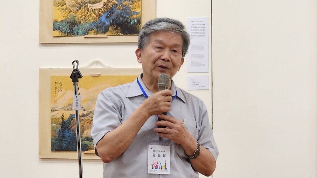 ▲臺藝大榮譽教授、前美術學院院長羅振賢表示，這次兩地學術交流展的順利圓滿，要特別感謝何堯智博士與高耀星博士的奔走籌畫與付出，讓活動受到正面好評。（記者 辛澎祥/攝）