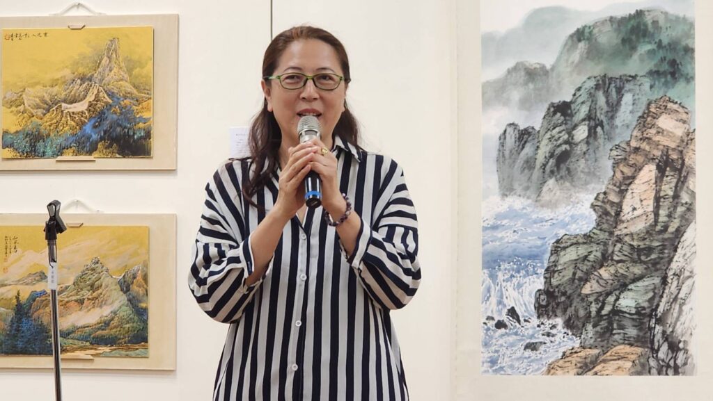 ▲雲台藝術與研究中心執行長李安榮指出，透過國際交流的模式讓藝術家的往來更形密切，建構出未來展覽合作更多無限的可能。（記者 辛澎祥/攝）