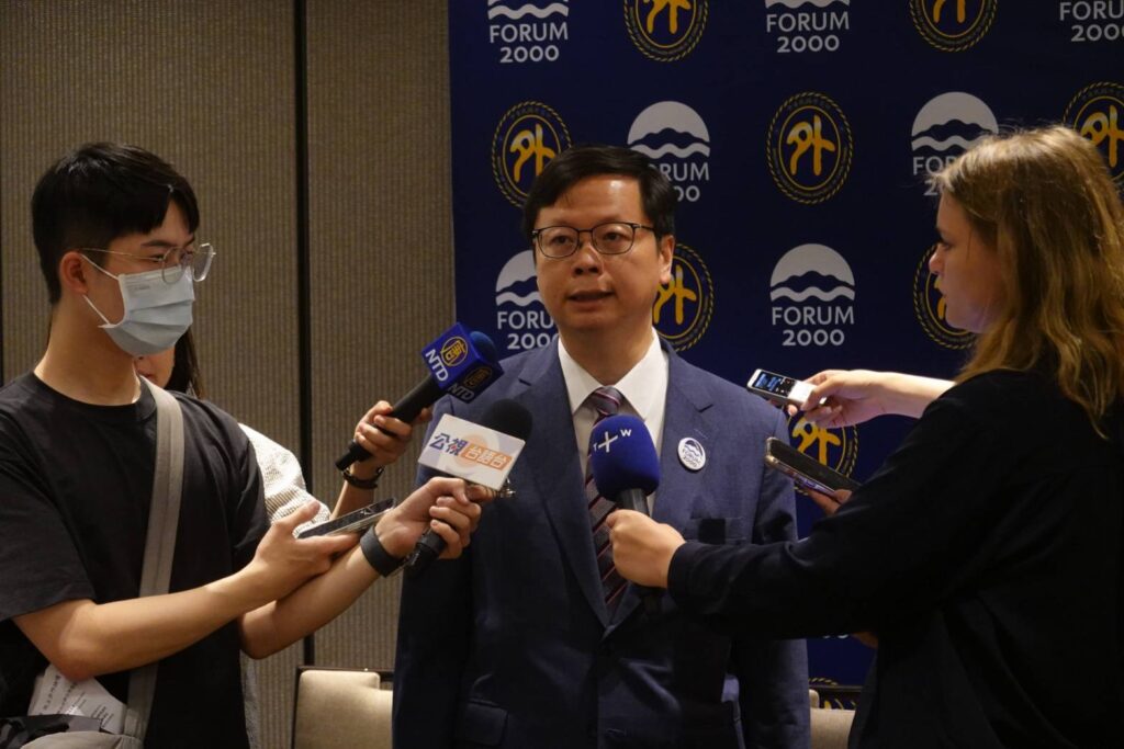 ▲外交部歐洲司司長黃鈞耀指出，民主合作論壇首度在亞洲舉行並在臺灣登場，極具正面意義。（圖/主辦單位 提供）