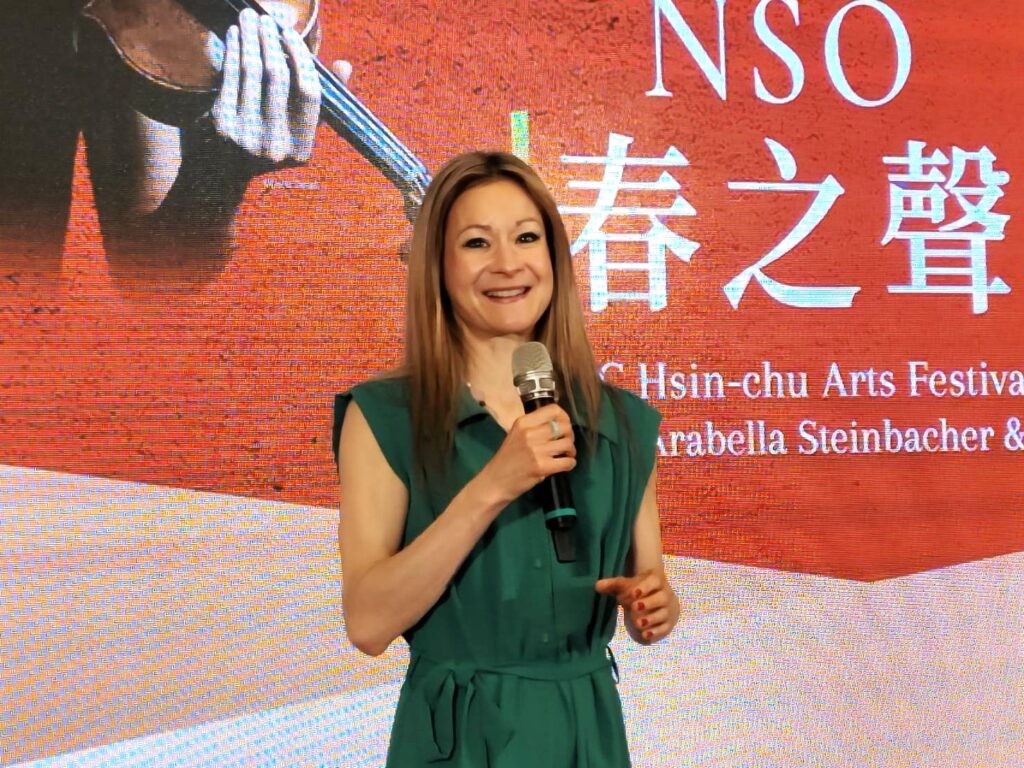 小提琴名家艾拉貝拉．史坦巴赫三度訪台，演繹經典巨作。（記者 陳安婷/攝）