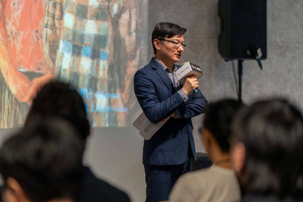 ▲單位代表說明展覽所帶來的文化意義。（圖/C-LAB提供）