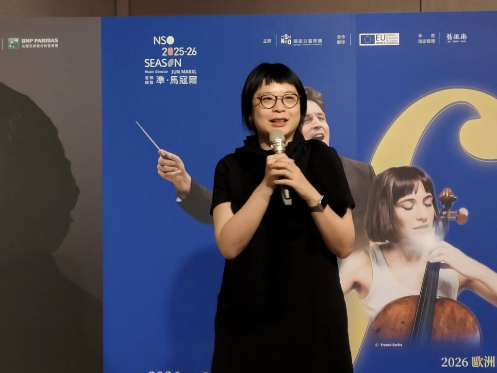 NSO國家交響樂團執行長郭玟岑希望能讓更多臺灣朋友深入了解歐洲文化底蘊。(記者 陳安婷/攝)
