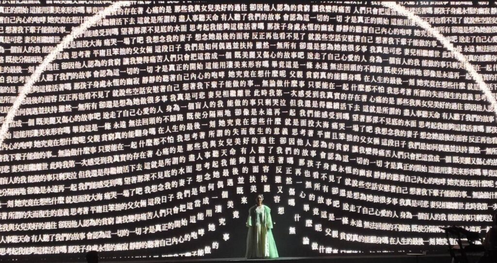 《The Two Eyes 看．見沈清》在劇情與視覺設計上有著深刻的突破，非常適合打開感官好好欣賞。（記者 陳安婷/攝）