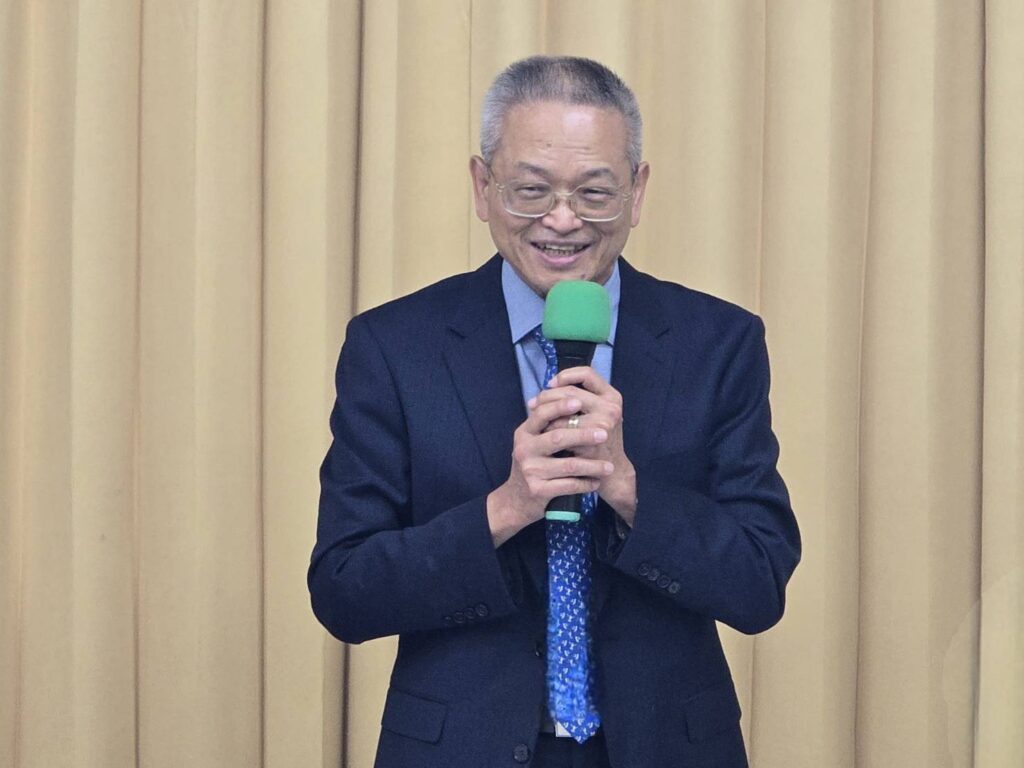 ▲中華中道領導文化總會理事長陳樹強調，全球面臨災難頻傳與環境多變的衝擊下，臺灣道教學院的籌備成立與藉由道教教化人心的作法，實為當務之急。（記者 詹佳綺/攝）