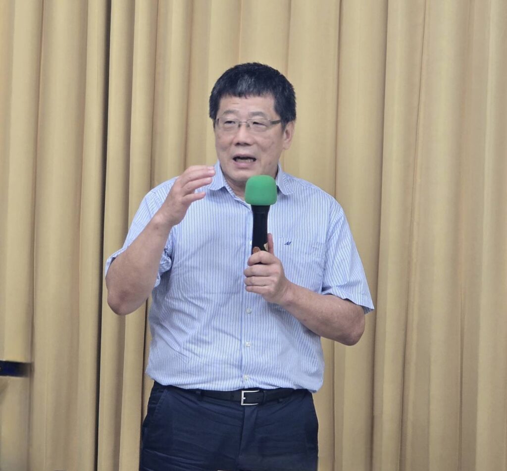 ▲財團法人軒轅教大宗伯熊芳信致詞時指出，在復興中華文化與學習老祖先的智慧前提下，藉由與臺灣道教學院的合作，將落實聖訓，彰顯黃帝所留下的寶貴思想，極具意義。（記者 詹佳綺/攝）