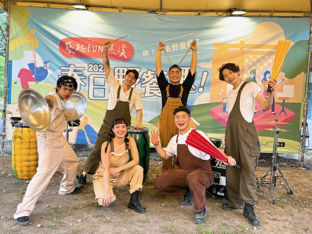 屯區藝文中心「粽藝屯區響端午」系列活動，6月13日下午3時於戶外露天劇場登場，邀請「艸創心演擊樂場」帶來創意節奏演出。（圖/文化局提供）