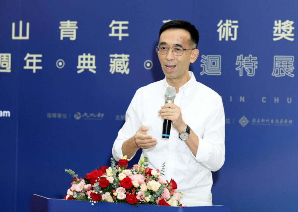 ▲國立國父紀念館館長王蘭生致詞時表達對青年藝術家的藝術創作風格表現的肯定與讚賞。（圖/國父紀念館 提供）