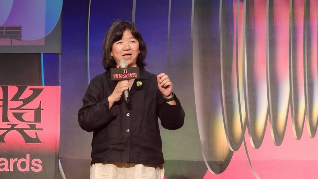 ▲文化部次長李靜慧致詞時表示,傳藝金曲獎已邁入第37個年頭,在傳承永續的基礎上將開展新的境界。(記者 辛澎祥/攝)