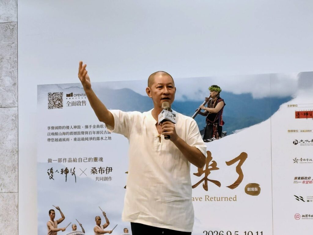 藝術總監黃誌群希望將去年池上秋收稻穗藝術節的感動，延續到今年巡演的五座城市。（記者 陳安婷/攝）