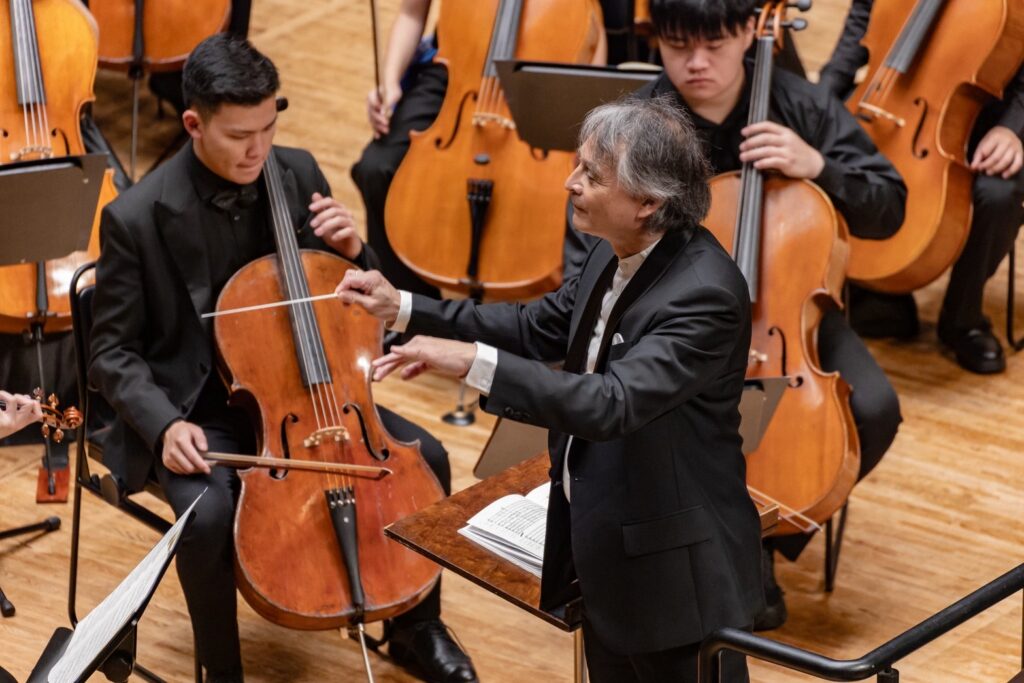 指揮準．馬寇爾與NSYO於日本ACROS福岡音樂廳演出。（圖/NSO提供）
