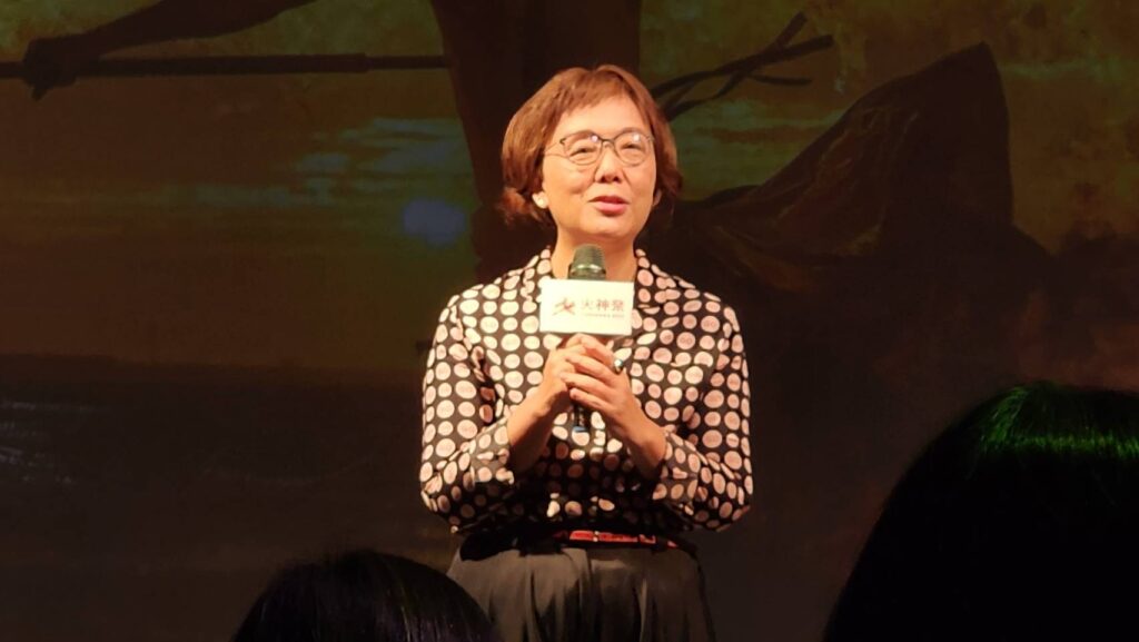 ▲文化部次長王時思致詞時表達對演出團體的重視與肯定。(記者 辛澎祥/攝)